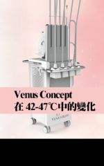 Venus Concept 在42-47℃中的變化