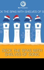 DECK THE SPAS WITH SHELVES OF SONIC